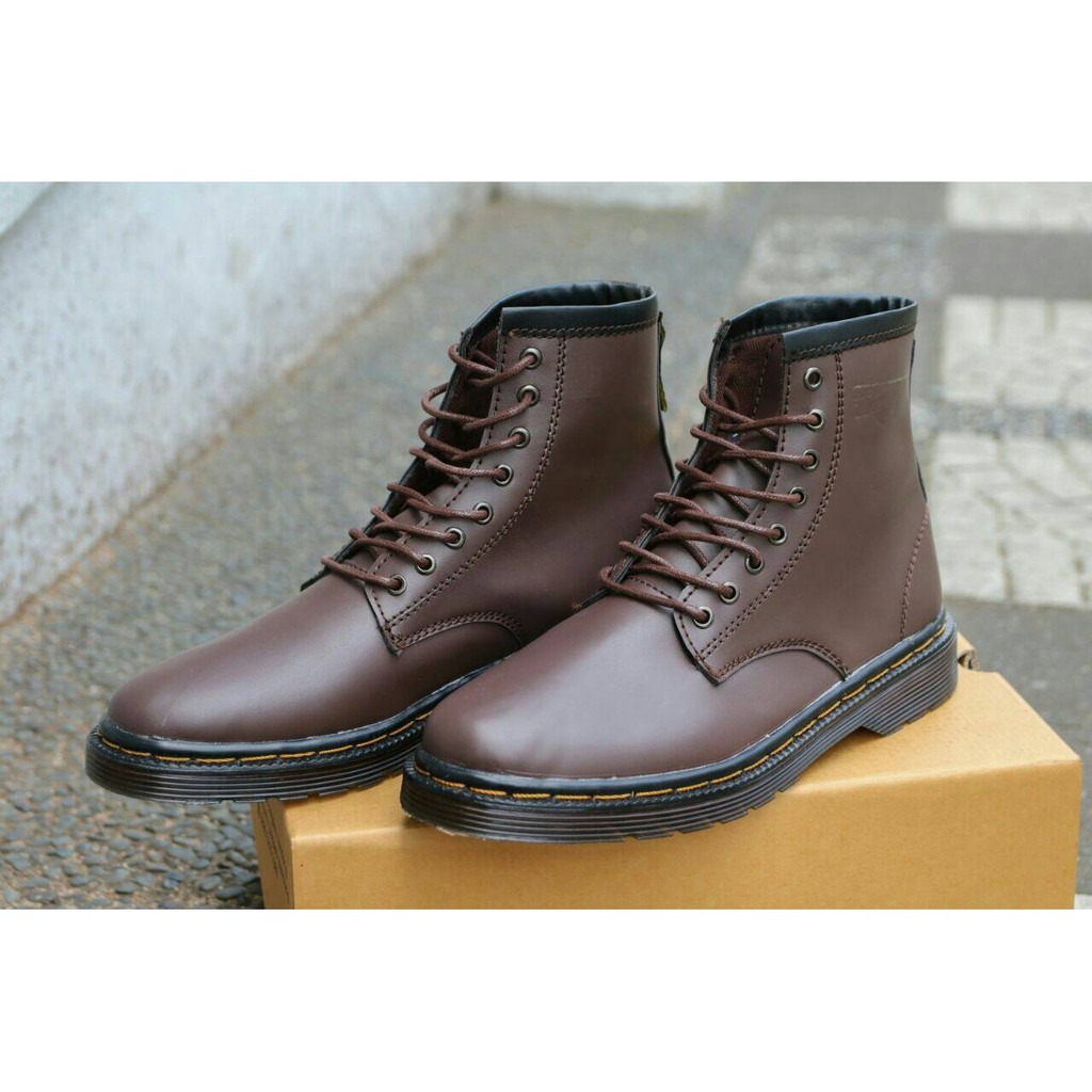 Sepatu boot Dr. Martens Docmart boots murah maroon black brown casual pria wanita