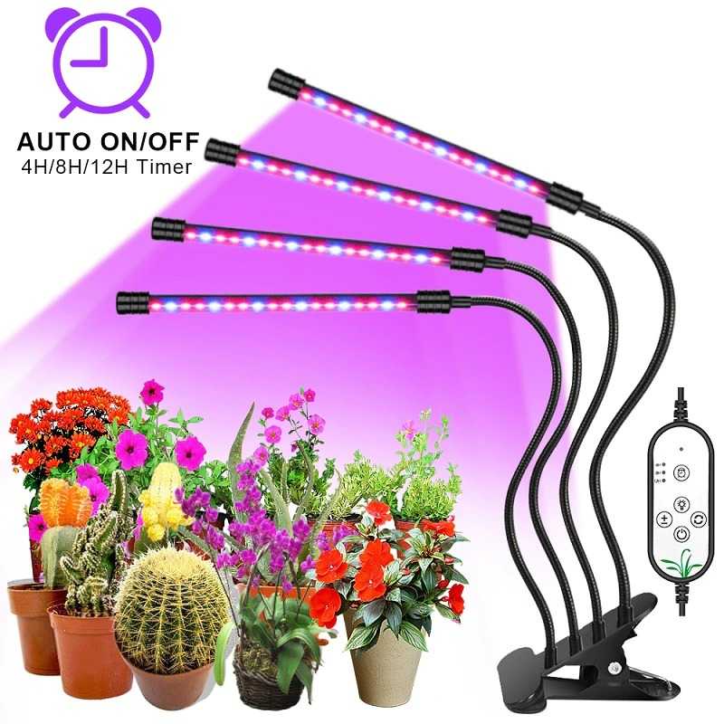 Lampu LED Tanaman Phytolamp Fitolamp Phyto lamp Grow Light Dengan Timer