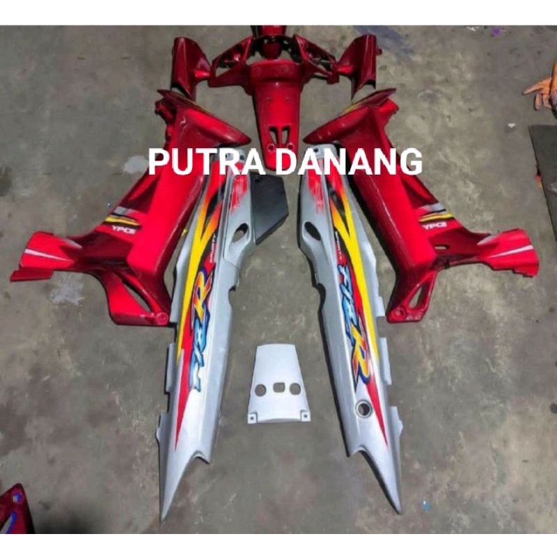 Cover Body Fizr F1zr Full set Merah Maroon Body Silver Full set Halus Cover Bodi Yamaha Fiz r