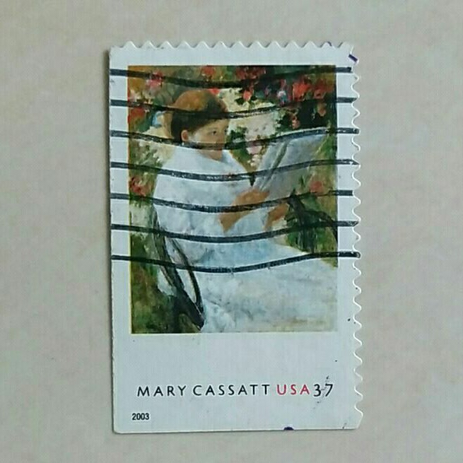 

(AA) Perangko Amerika Serikat 2003 Mary Cassatt Paintings - On a Balcony, by Mary Cassatt 37c Used