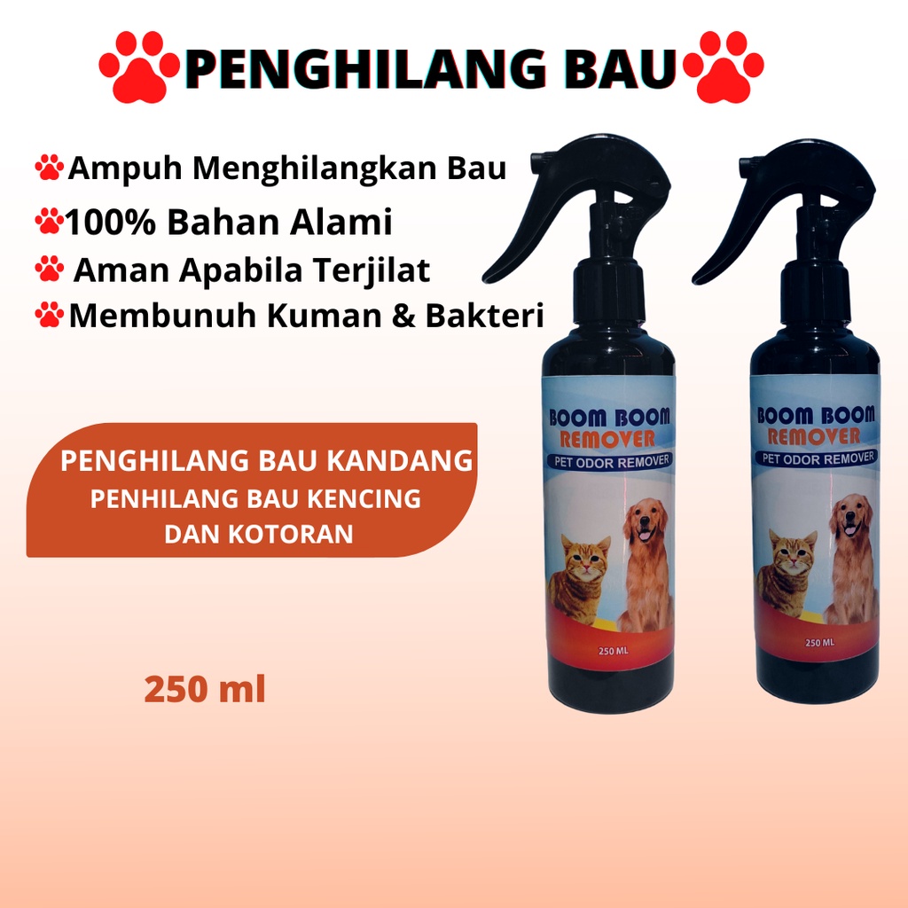 PENGHILANG BAU KOTORAN KENCING KANDANG KUCING ANJING CAIR 250ml