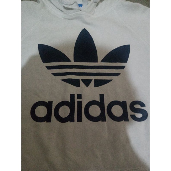 Hoodie adidas trefoil white
