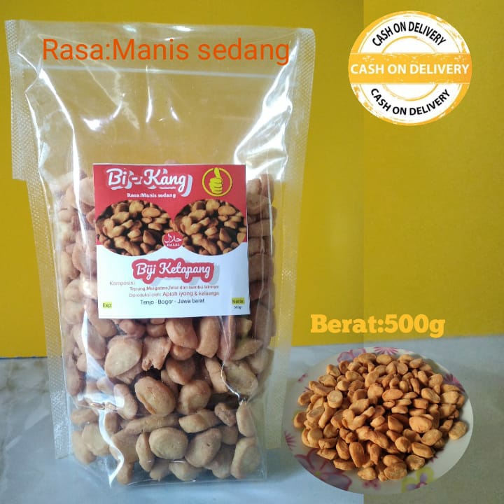 

KUE KERING BIJI KETAPANG 500G BI-KANG BIJI KETAPANG SNACK BIJI KETAPANG MANIS RENYAH