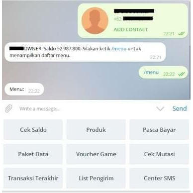 original Paket Server Pulsa - Software Otomax - Telegram - Ibanking -