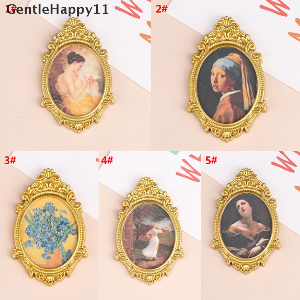 Gentlehappy Miniatur Lukisan Mural Dinding Dekorasi Rumah Boneka 1: 12