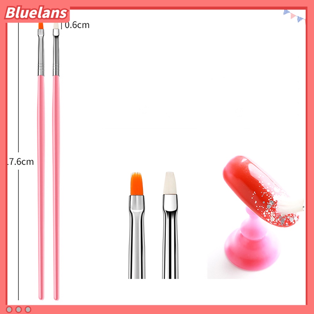 Bluelans 15Pcs / Set Pen Perawatan Kuku Bahan Plastik Ramah Kulit Untuk Manicure