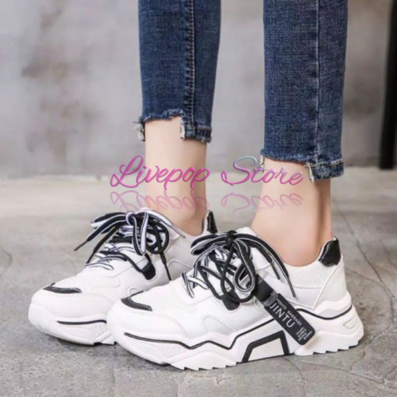 Sepatu Wanita Fashion Sport Sneakers Jintu 99 Cewek Petualang New Original