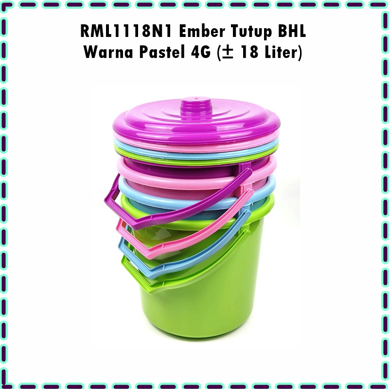 RML1118N1 Ember Tutup BHL Warna Pastel 4G (± 15 Liter)