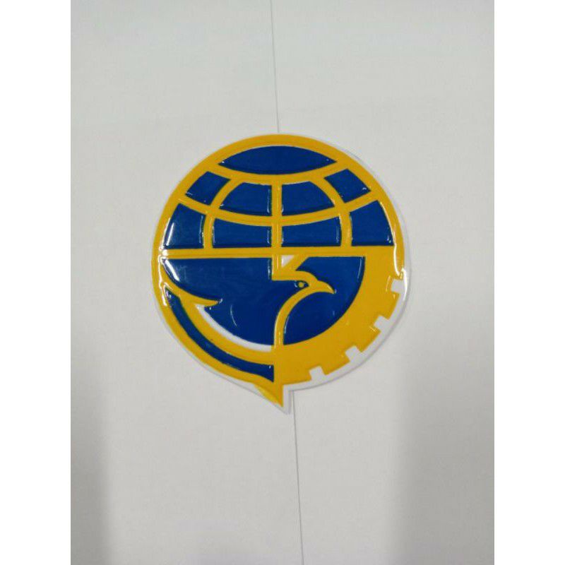 

Stiker DISHUB bulat embos timbul
