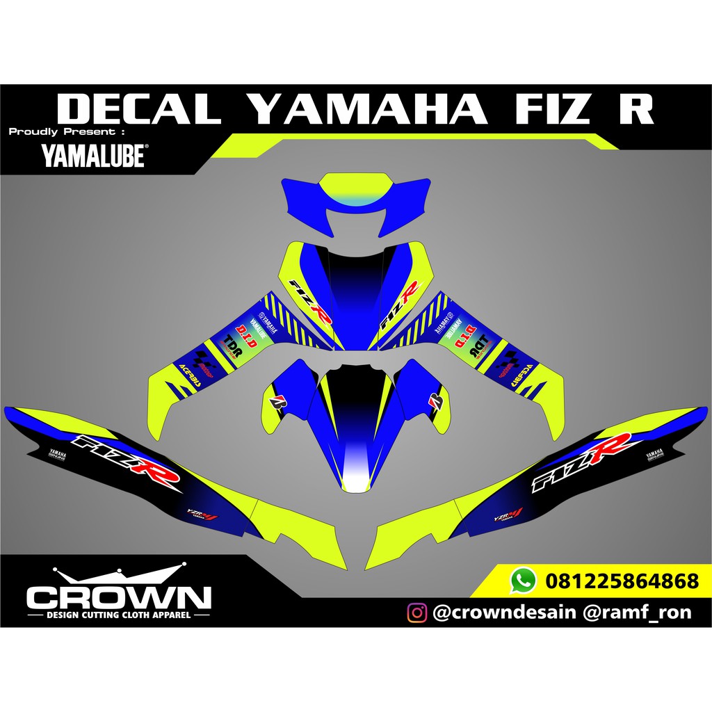 Decal Yamaha Fiz R Shopee Indonesia