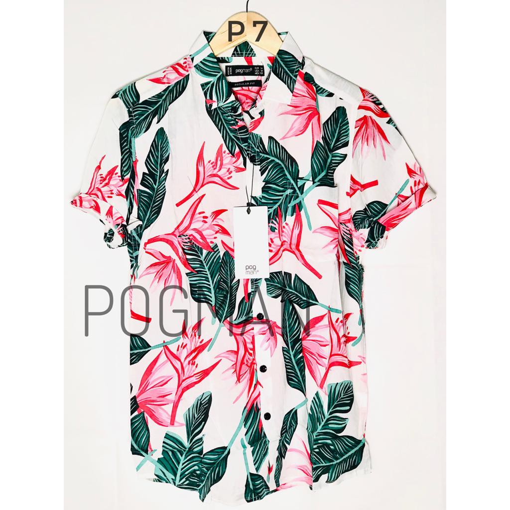 Kemeja Pria Rayon Printing Premium POGMAN
