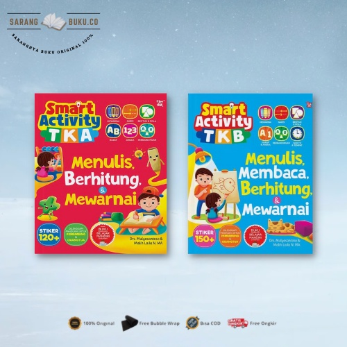 Jual AG - Buku Anak TK PAUD Smart Activity TK A TK B Menulis Membaca ...