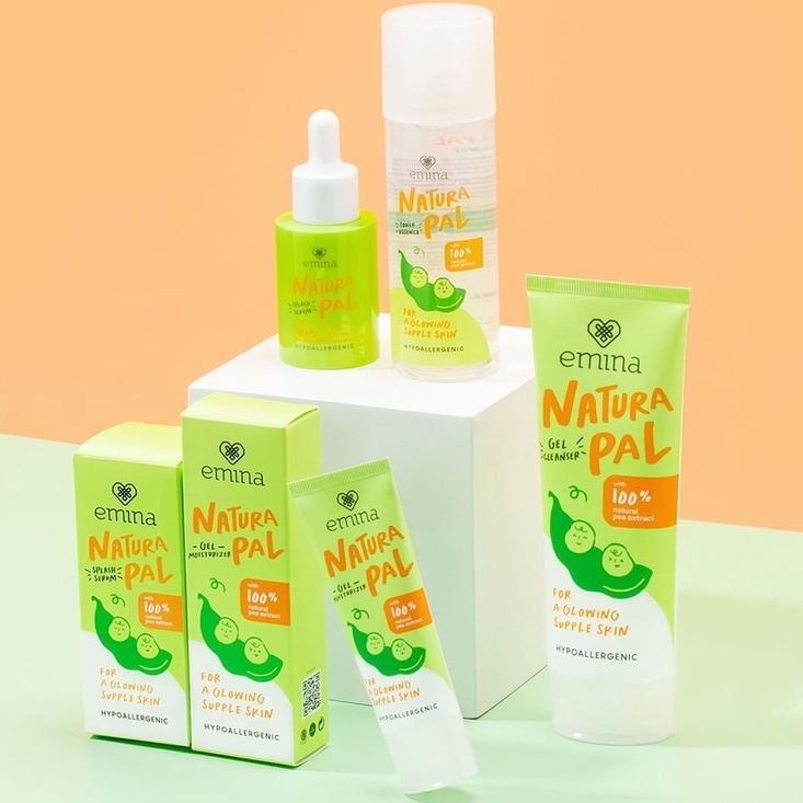 ✦SINAR✦ Emina Natura Pal Series Gel Cleanser | Moisturizer | Splash Serum | Toner Essence