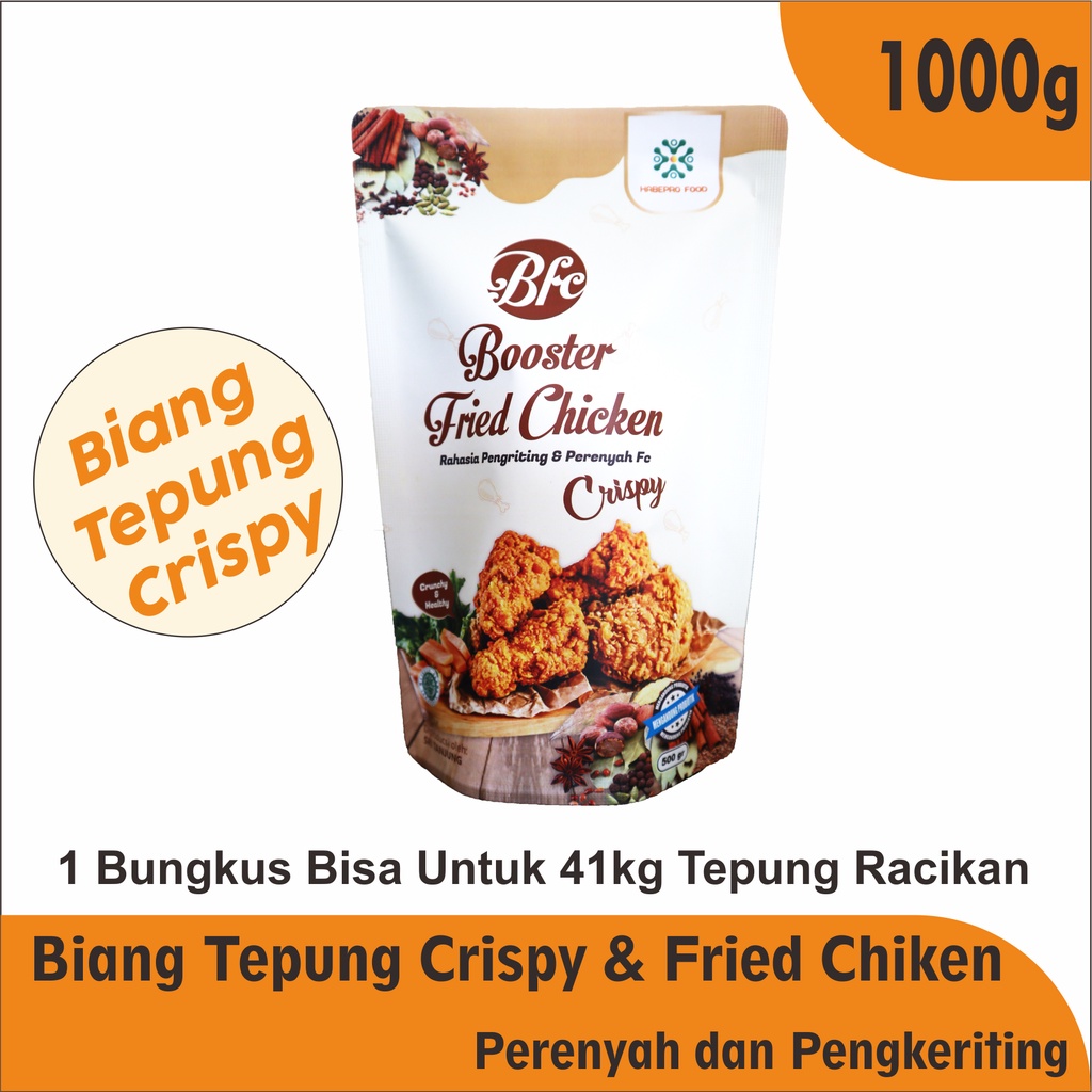 

Tepung Crispy - Krispi ‐ Krispy - Biang Fried Chicken - Tepung Bumbu - BOOSTER FRIED CHIKEN 1000g