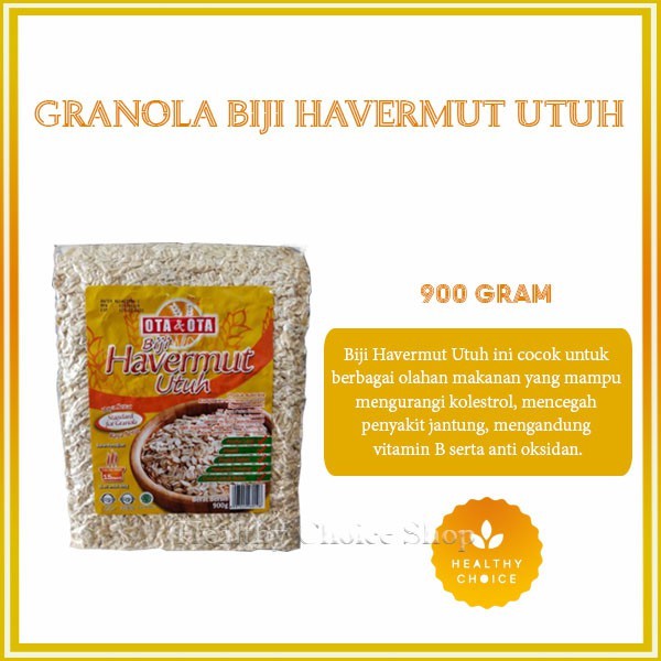 

GRANOLA OTA&OTA BIJI HAVERMUT UTUH KAYA SERAT
