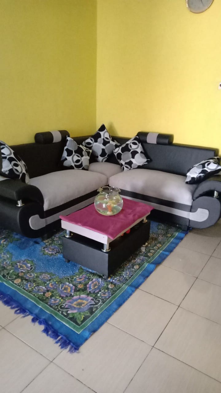 Sofa L Sudut Davinci + Meja (harga Obral)