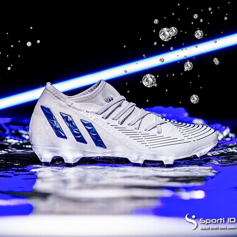 Sepatu Bola Adidas Predator Edge.3 FG - White Blue GW2273 Original | Adidas Edge
