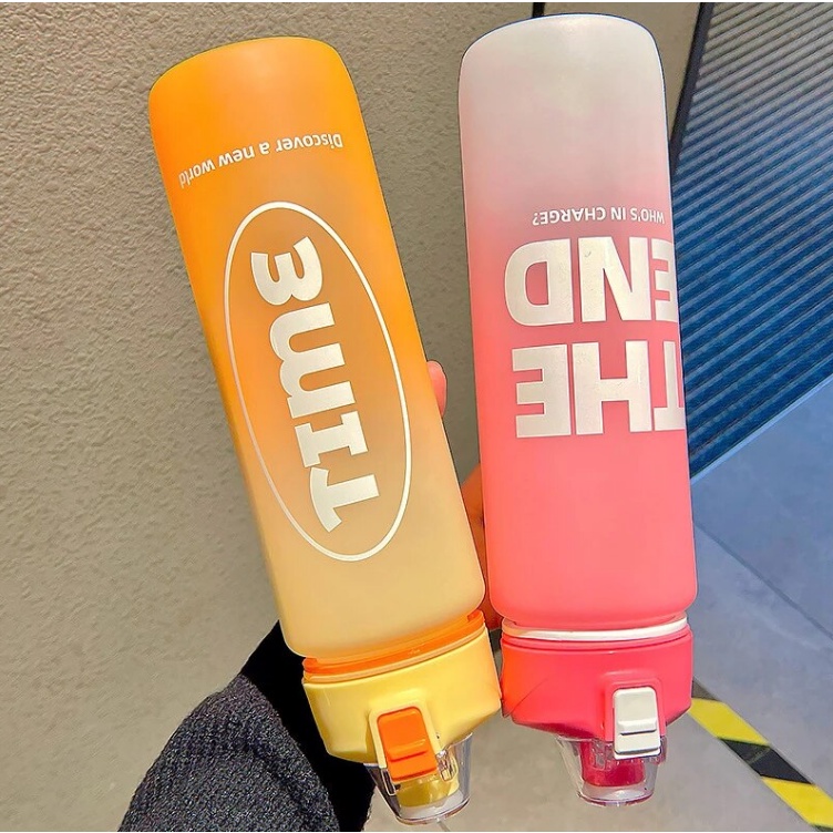 Botol Minum Viral Sport Gradasi 1Lt Bahan Tebal (Bonus Sticker)