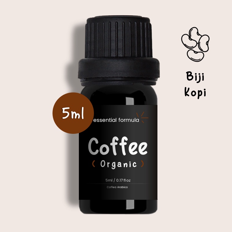 5ML Organic Coffee Essential Oil Biji Kopi Murni 100%