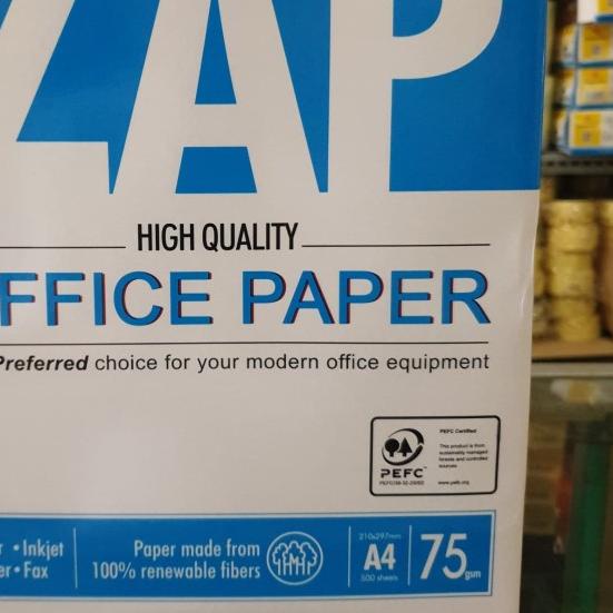 

✵ Kertas Hvs A4 75gsm ZAP/rim ➱