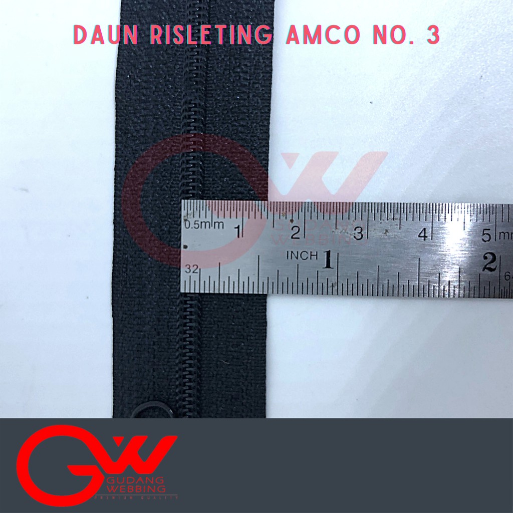 Risleting / zipper no. 3 AMCO