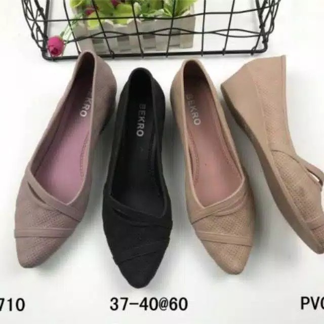 BEKRO SEPATU JELLY WEDGES JELLY SHOES LUBANG