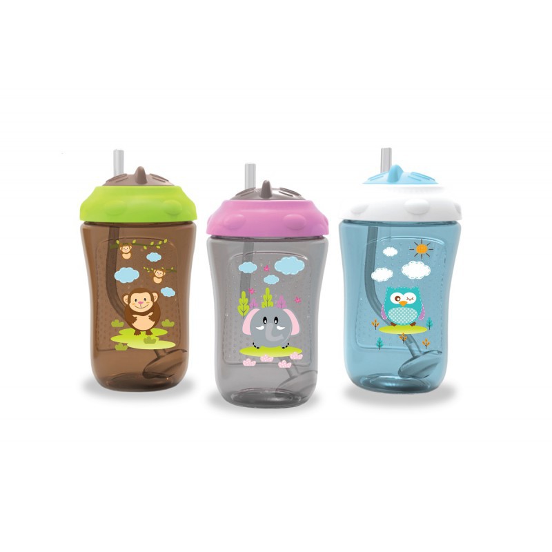 Baby Safe Sipper Cup with Weighted Straw - 300ml (Tersedia 2 Pilihan Warna)