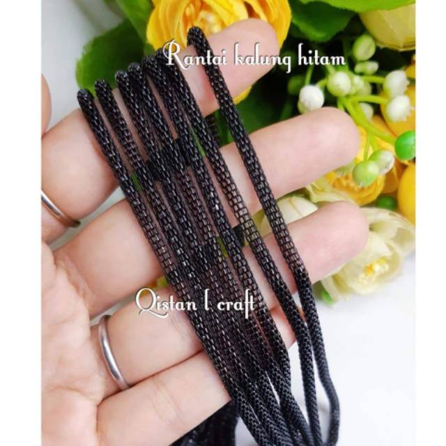 Rantai kalung diy silver,gold,hitam