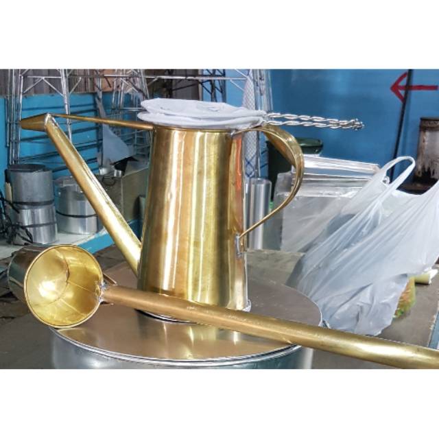 Paket Buka Warkop Teko + Centong Air Kuningan + Filter Kain