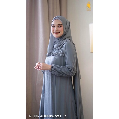 Gamis LUNA hijab ori. Gamis ALDIORA SMT2 set hijab+masker