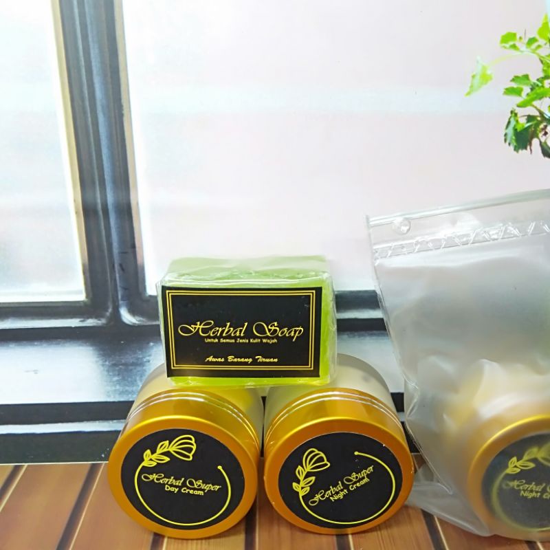 [Terlaris]Cream Herbal Super Gold 3IN1