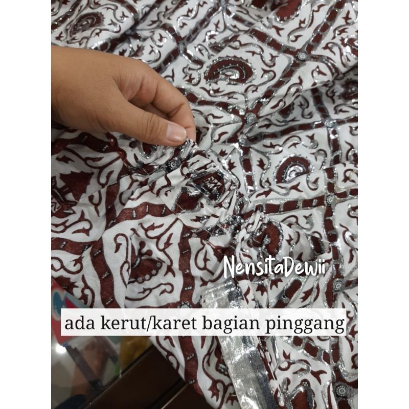 Sepasang Jarik Pengantin Instan / Tinggal Pakai, Motif Godong Ukel