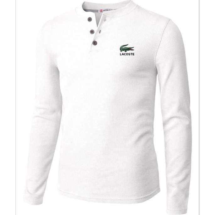 KAOS KANCING POLOS LENGAN PANJANG DISTRO/KAOS KANCING PRIA&WANITA LENGAN PANJANG