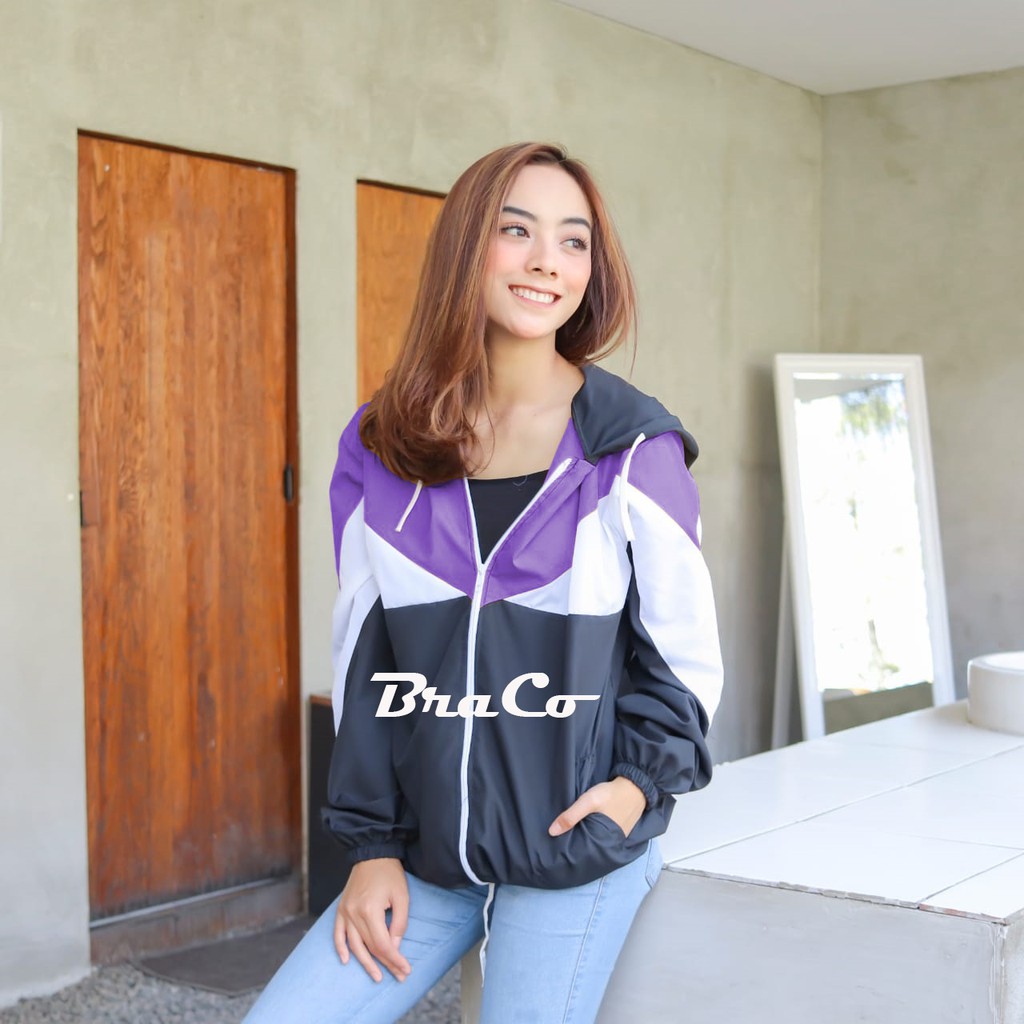 Alice Jacket - Jaket Parasut Wanita / Pakai Furing (Lapisan Dalam)