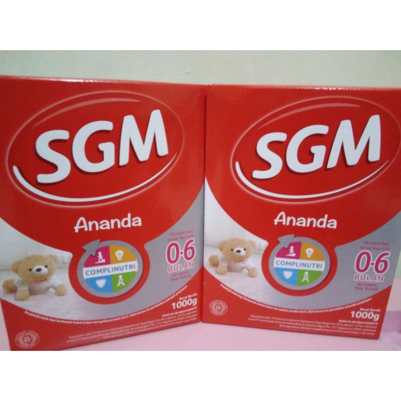 

SGM Ananda 0-6bulan [Susu Formula] 1000g