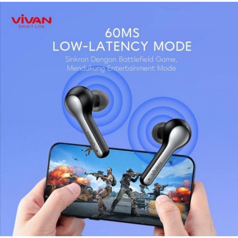 Vivan T210NC Liberty Headset Bluetooth True wireles 5. 2