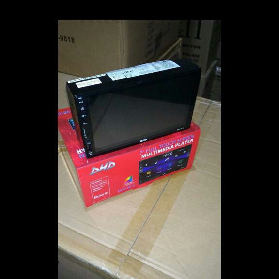 Headunit doubledin tape mobil DHD-9818 7 dekless non CD Murah