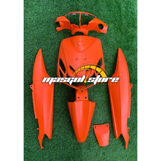 Cover Body Full Halus Yamaha Mio Smile / Mio Sporty Custom Orange Doff