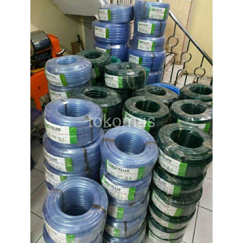 Selang Air Selang Keran Kran Taman Benang Serat 1/2 Inch Per Meter