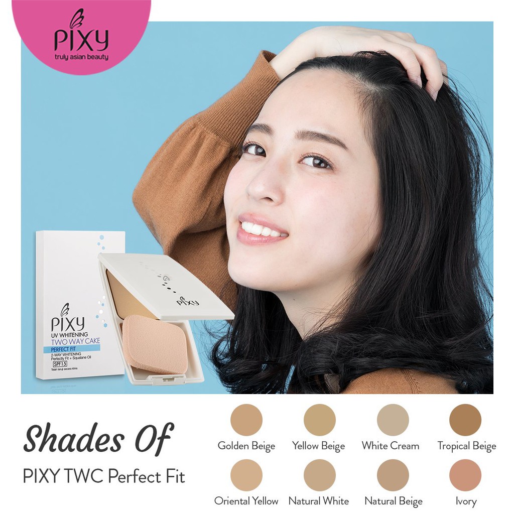 PIXY uv whitening two way cake Perfect fit