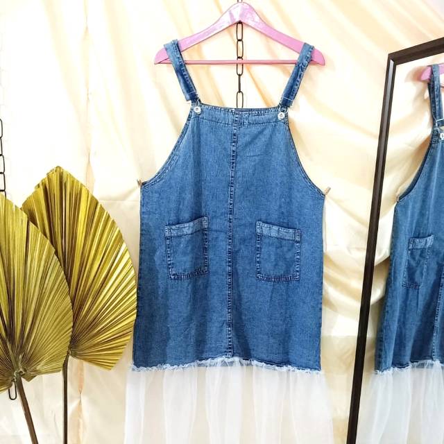 Overall jeans ruffle tutu Rosalia