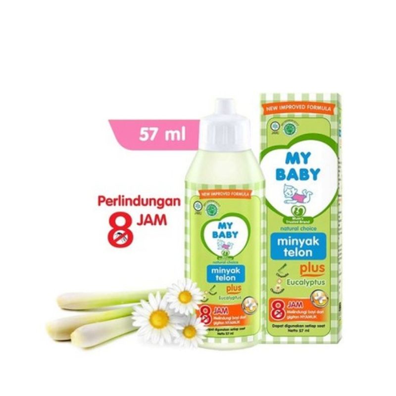 My Baby Minyak Telon Eucalyptus 60ml/90ml/150ml || Anti Nyamuk Selama 8 Jam