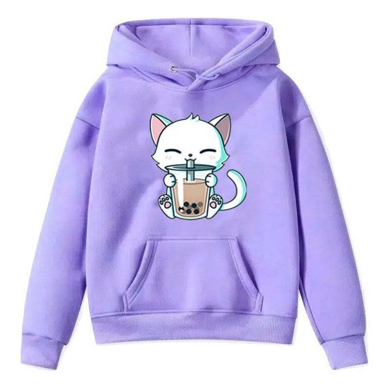 [BC] Sweater anak perempuan KUCING CAT BOBA baju anak jaket anak cewek