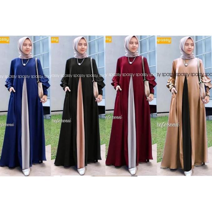 Perempuan Baju Remaja Terbaru Brukat Muslim Dewasa 2021 Gamis Pesta Mu