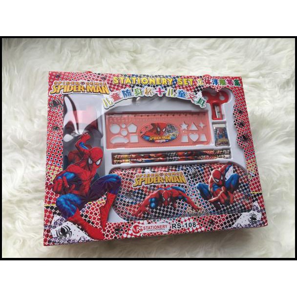 

Stationary Set / Kotak Pensil Spiderman Set Botol Minum