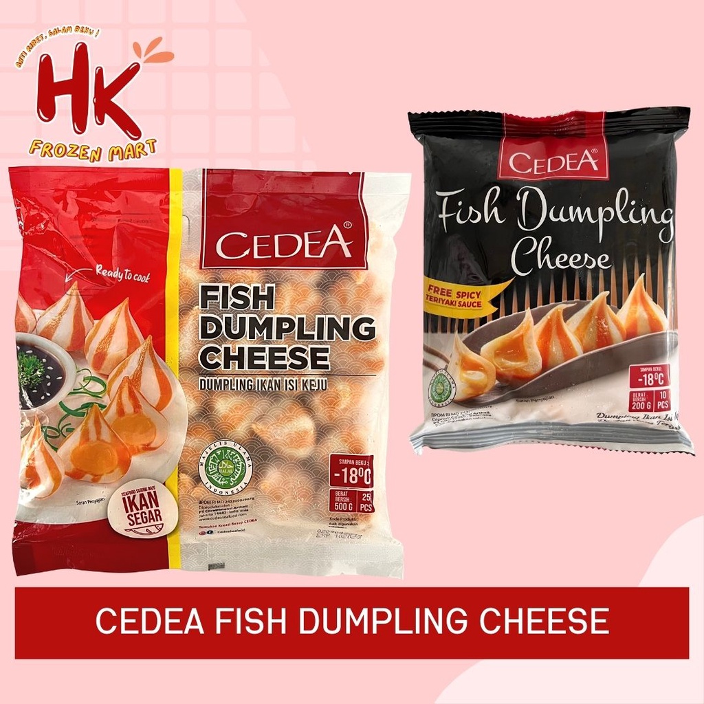 

Cedea Fish Dumpling Cheese 500 g & 200 g - FREE Saus Teriyaki / isian suki / HK Frozen Mart