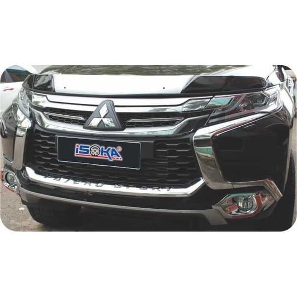 List grill pajero sport bawah 2016 tersedia untuk warna hitam merah chrome