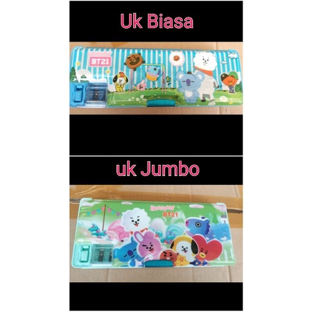 Tempat Pensil  Kotak Pensil Magnet Serutan BTS KT 1111-9354  (UK L BTS) / 208 (UK XL BTS)/ KARAKTER BOY GIRL FANCY A7-1 KT-75 9356 9801-3