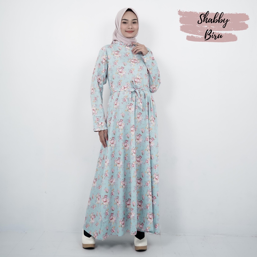 Gamis Katun Jepang Original Tokai Senko Motif Bunga Model Basic Size L