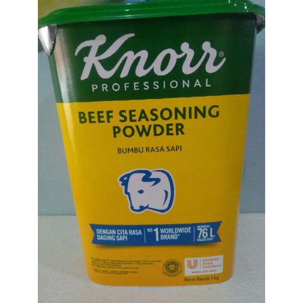 

Knorr Beef Seasoning powder bumbu rasa sapi murah enak packing ori 1kg